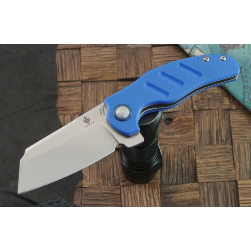 Складной нож Kizer Knives C01C сталь 154CM, синяя G-10