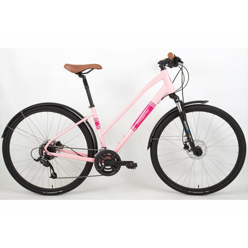Женский велосипед Titan Racing Transporter Madison, год 2024, цвет Розовый, ростовка 17