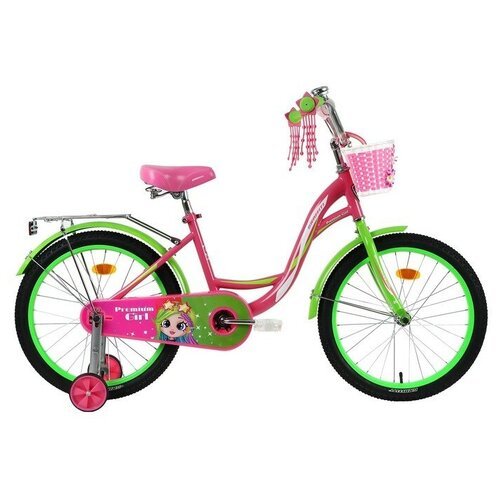 GRAFFITI Велосипед 20' Graffiti Premium Girl, цвет розовый/зеленый