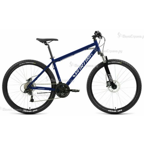 Горный велосипед Forward Sporting 27,5 3.2 HD (2023) 17' Сине-серебристый (156-170 см)