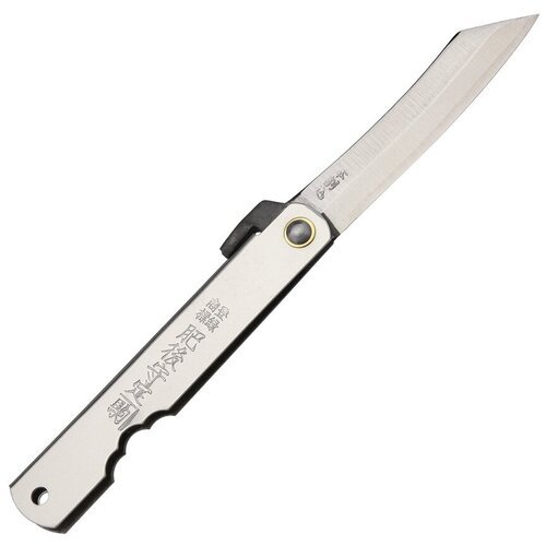 Складной нож Хигоноками Nagao Higonokami Warikomi Plating (SK5) 70 мм