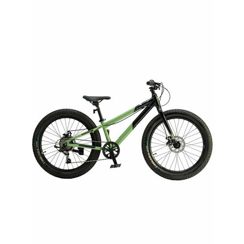 Велосипед подростковый горный 24 Timetry TT292, Черно-зеленый, Рама 12