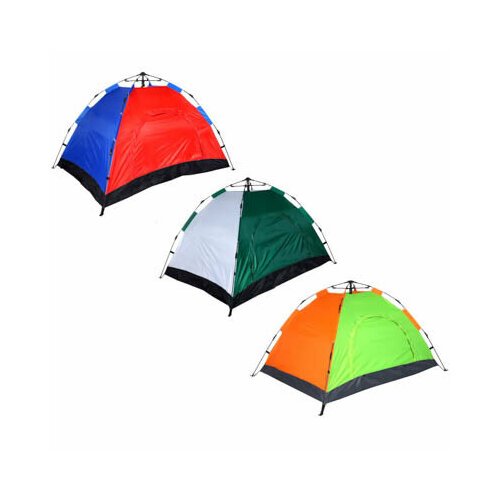 Руссо туристо палатка 2-мест, автомат, 200х145х125см, нейлон 170t, дно оксфорд 210d, 3 цвета