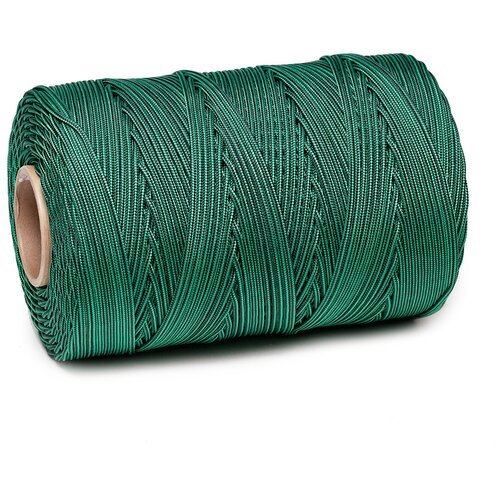 Шнур плетеный Sport Cord 4.0 мм, черно-зеленый, 400 кг, 500 м