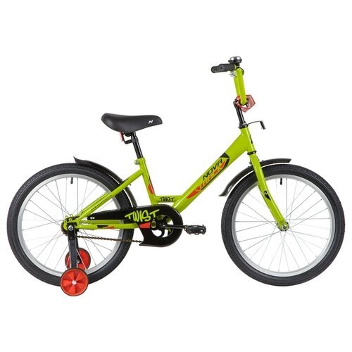 Городской велосипед Novatrack Twist 20 (2020) зеленый 12' (требует финальной сборки)