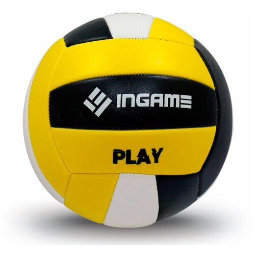 Мяч волейбольный GAMEIN PLYA, черный/белый/желтый