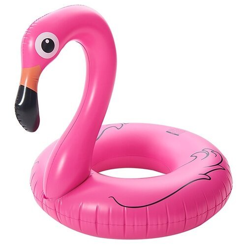 Пляжный надувной круг Розовый Фламинго, 90 см