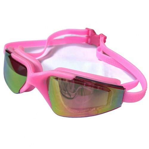 Очки для плавания E38879-2 взрослые зеркальные (розовые)