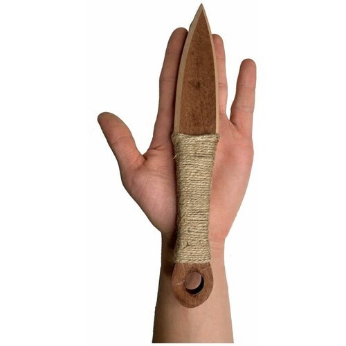 Нож деревянный 'Кунай' в обмотке, 23 см