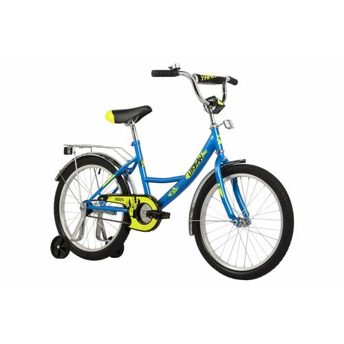 Велосипед NOVATRACK 20' URBAN синий, защита А-тип, тормоз нож, крылья и багажник хром.
