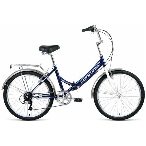Велосипед Forward Valencia 24 2.0 2020 рост 16' темно-синий/серый