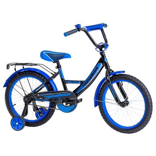 Велосипед 18 NAMELESS VECTOR черный/голубой 2023г